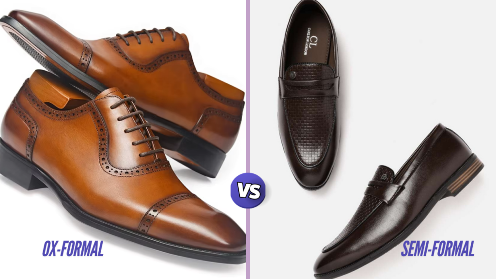 men's special occasion shoes, oxford formal vs semi-formal loafer shoes 